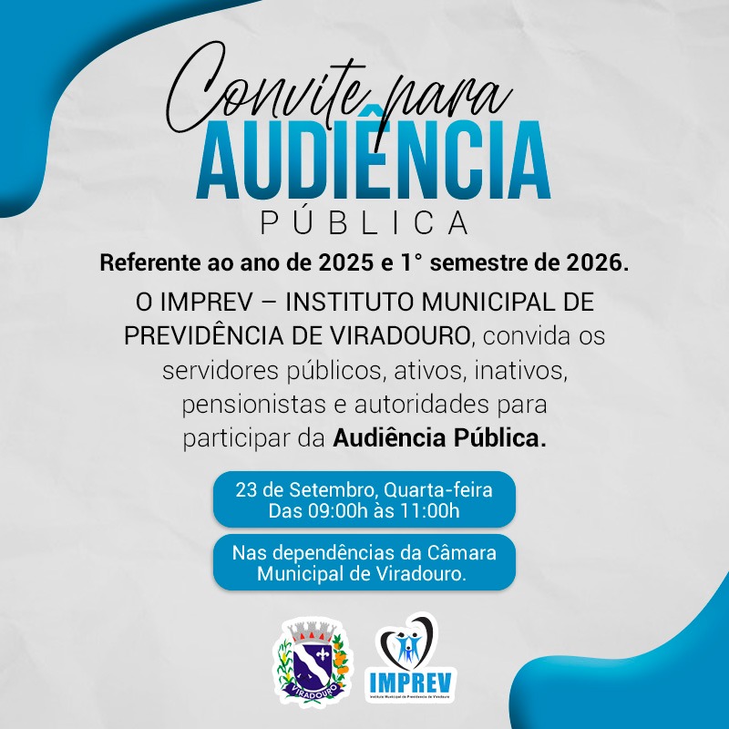 Convite para Audiência Pública
